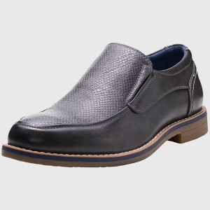 Alpine Swiss Carter Mens Slip On Loafers Snakeskin Dress Shoes - 1 of 4