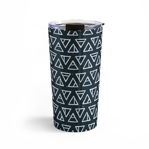CoastL Studio Alchemical Triangles Navy 20 oz Stainless Steel Travel Mug - Deny Designs - 1 of 4