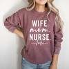 Simply Sage Market Women's Graphic Sweatshirt Wife. Mom. Nurse. - 2 of 3