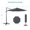 Sonkuki Outdoor 11FT Round Offset Patio Cantilever Aluminum Umbrella - 3 of 4