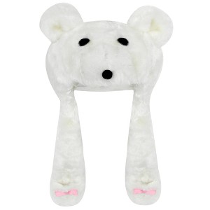 Sophia’s Polar Bear Faux Fur Hat for 18” Dolls, White - 1 of 2