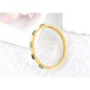 Anna-Kaci 18K Gold Plated Crystal Rhinestone Bangle Bracelets for Women with Cubic Zirconia Stainless Steel Bracelet for Valentines, Birthday - 4 of 4