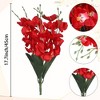 REGALWOVEN Lifelike Silk Decorative Artificial Phalaenopsis Flowers 16.1" 6 Pcs - 4 of 4