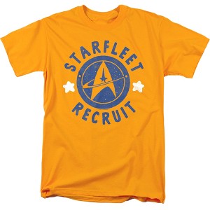 Star Trek Recruit Stamped Adult T-Shirt Gold - 1 of 4