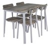 NicBex 4/5-Piece Retro Style Dining Set Dining Table & Chairs for Kitchen,Dining Room,Restaurant,Modern Dinette Set with Metal Frame - 2 of 4