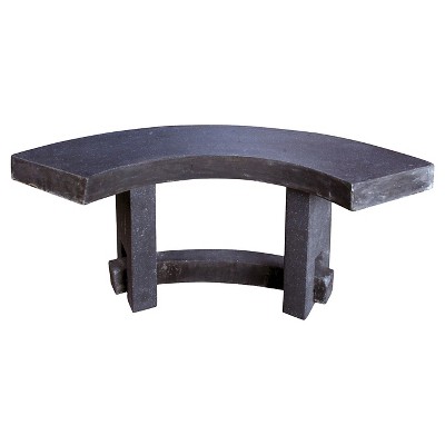 Esschert Design Granito Outdoor Firepit Bench - Black