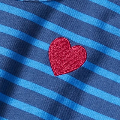 blue heart stripe