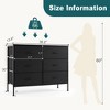 FURNIinspire Utility Storage Cabinets 6 Drawer Multi-Functional Tall Dresser Ideal for Organization in Kids Rooms and Beyond, Black, 38.1"*13.7"*29.9" - 3 of 4