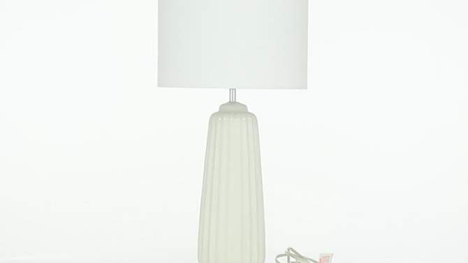 Traditional Ceramic Table Lamp White - Olivia &#38; May, 2 of 16, play video