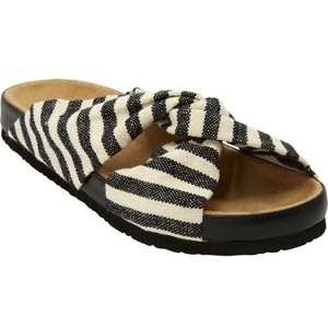 Comfortview Women's The Reese Slip On Footbed Sandal (Wide Widths Available) - 1 of 4