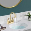ChicFurnit Bathroom Sinks Vessel Sink Round Sink Vanity Sink Art Basin Undermount Bathroom Sink for Bathroom, White, 19"*16"*8" - 3 of 4