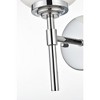 Elegant Lighting Ansley 1 light Chrome and frosted white Bath Sconce - 4 of 4