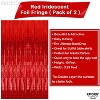 KatchOn, XtraLarge Red Streamers Party Decorations - 3.2x8 Feet, Pack of 2 | Valentines Day Decorations | Shiny Red Fringe Backdrop - 3 of 4