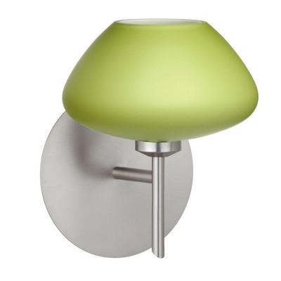 Besa Lighting Peri 1 - Light Wall Light in  Satin Nickel
