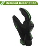 Unique Bargains Motorbike Gloves Breathable Full Finger Glove Nylon Outdoor Gloves 1 Pair - 3 of 4