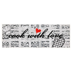 SussexHome Indoor Non Skid Cotton Washable Kitchen Runner Rug - 20" x 59" - 1 of 4