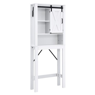 4-Tier Freestanding Over the Toilet Storage Rack - Costway