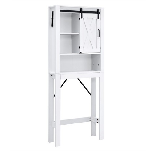 Costway Wooden Over The Toilet Storage Cabinet Spacesaver Organizer Bathroom  Tower Rack : Target