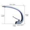 ChicFurnit Bathroom Sink Faucet Single Handle Design for Modern Vanity Spaces, Silver, 14.3"*9.8"*3" - 3 of 4