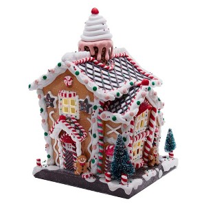 Kurt Adler 14" Battery-Operated Light-Up Gingerbread House - 1 of 4