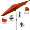 Costway 9ft Patio Umbrella Outdoor W/ 50 LBS Round Umbrella Stand W/ Wheels - image 4 of 4