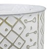 Multi Pattern Bucket Planter Metal & Wood - Foreside Home & Garden - 3 of 4