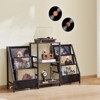 VEVOR Record Player Stand, 3 Tiers Metal Vinyl Record Stand, Holds up to 280 Albums, Turntable Stand with Record Holder Vinyl Display Shelf, Black - 2 of 4