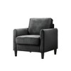 Home Design Airell Velvet Arm Chair - 3 of 4