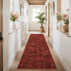 Coucheta Non-Slip Runner Rug,Machine Washable Low Pile Area Rug with Non-Shedding, for Hallway Kitchen Bathroom,Multi-Color & Size - 1 of 4