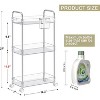 YIGII Storage Rolling Cart 3 Tier Acrylic Bathroom Cart Organizer - 2 of 4