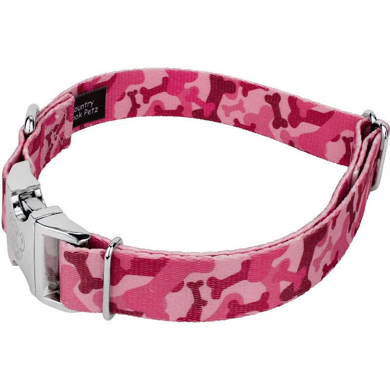 Country Brook Petz Premium Pink Bone Camo Dog Collar, 4 of 7