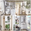 APRILSOUL 23.62 in. W Wooden Over The Toilet Storage Cabinet Spacesaver Organizer Bathroom Tower Rack - 4 of 4