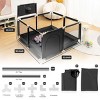 GOTGELIF 50"x50" 4-Panel Baby Playpen Foldable Playard with Basketball Hoop - 3 of 4