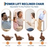 Power Lift Recliner Chair for Elderly, Oversized Electric Lift Chair with Heat and Massage, PU Leather Adjustable Recliner - 3 of 4