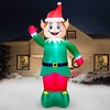 Occasions Airflowz Inflatable Colossal Elf,  Tall, Multicolored - 2 of 2