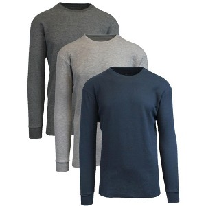 Galaxy By Harvic Men's Long Sleeve Thermal Shirt-3 Pack - 1 of 1