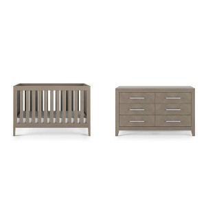 Child Craft Kieran Crib and Dresser Nursery Set, 2-Piece, Includes 3-in-1 Convertible Crib and 6-Drawer Dresser - 1 of 4