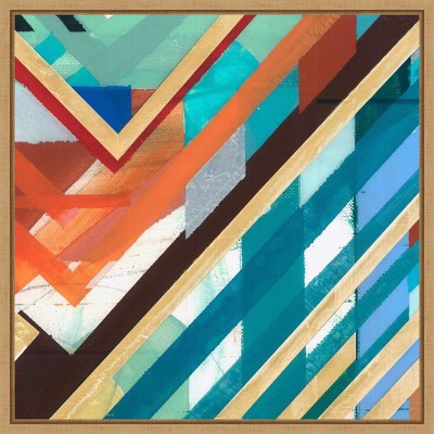 Amanti Art Zig Zag III by Bellissimo Art Framed Canvas Wall Art