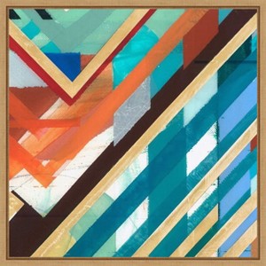 Amanti Art Zig Zag III by Bellissimo Art Framed Canvas Wall Art - 1 of 4