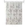 SEVOBAL Shower Curtain Burnout Floral Design Lightweight Sheer Water Repellent Quick Dry Machine Washable, Grey, 72"*72"*0.13" - 3 of 4