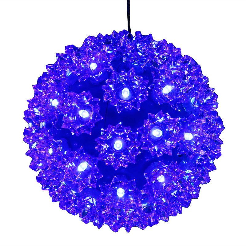 Sunnydaze 5" Electric Plug-In Indoor/Outdoor 50ct LED Lighted Ball Hanging Ornament, 4 of 10