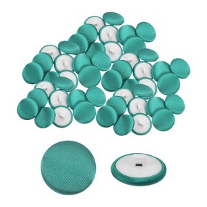 Unique Bargains Bridal Wedding Dress Suit DIY Satin Shiny Sewing Buttons 50 Pcs - 1 of 4