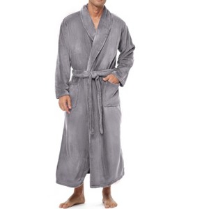 ADR Men's Ultra Plush Fleece Robe, Big and Tall Bathrobe - 1 of 3