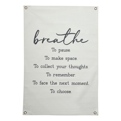 tagltd Breathe Canvas Wall Decor