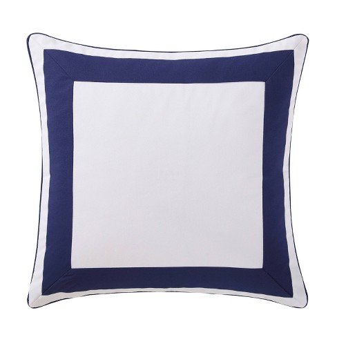 Euro Indienne Paisley Pillow Sham Navy/white - Oceanfront Resort : Target