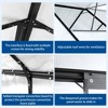 Mini Greenhouse, Greenhouses For Outdoors With Adjustable Roof, Galvanized Base, Sliding Door, Drainage System, Aluminum Frame Outdoor Greenhouse - 3 of 4