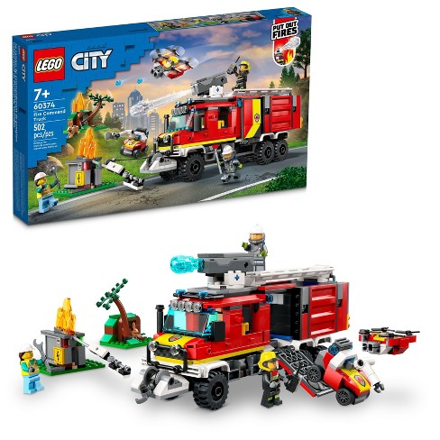 Lego City Fire Command Unit Set With Fire Toy 60374 :