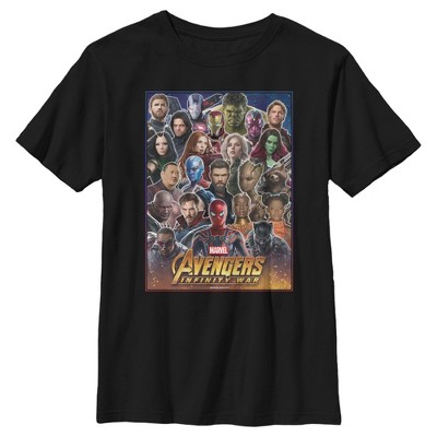 Boy's Marvel Avengers: Infinity War Hero Collage T-shirt - Black ...