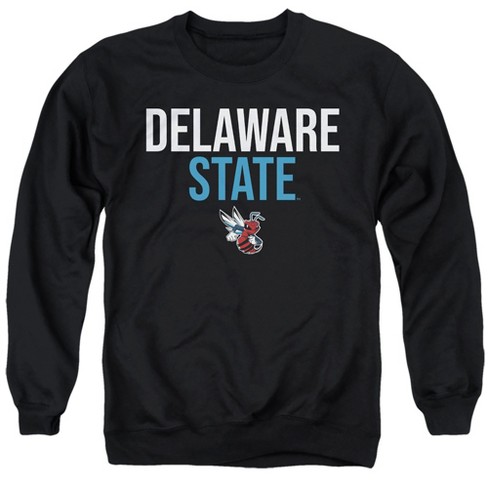 Delaware State University Official Stacked Adult Crewneck Sweatshirt, Black - image 1 of 4