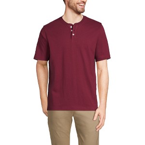 Lands' End Men's Short Sleeve Super-T Henley - 1 of 2